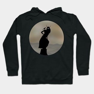 witch's silhouette Hoodie